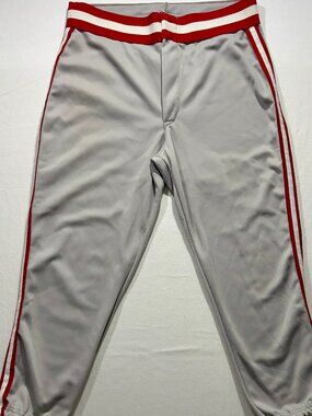 Vintage 90s Wilson Made USA Baseball Pants Mens L 33x25 Knicker Style Gray Retro